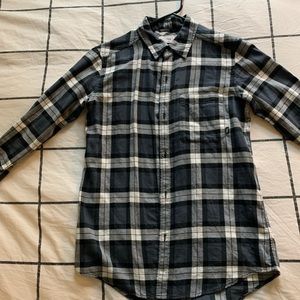 TNA flannel shirt by ARITZIA boyfriend fit blue